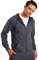 Björn Swensen Kapuzenpullover Herren Sweatjacke mit Kapuze Zip Hoodie Männer Kapuzenjacke dünne Jacke übergangsjacke BS2001 Dunkel Grau X-Large