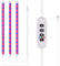 LED Plant Grow Light Strip, Grow Lamp Bar for Indoor Plants with Auto On/Off Timer, Full Spectrum / Dimmable / USB Plug-in Plant Light for Gardening Greenhouse Hydroponics (3 Strip)