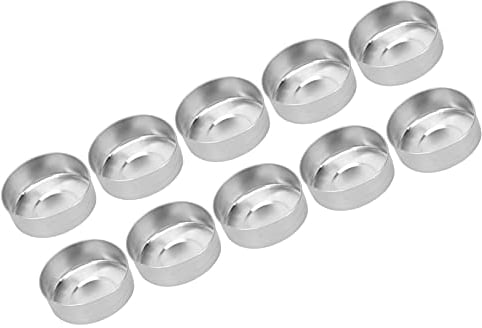 50 portavelas de aluminio para velas, redondos, simples, tradicionales, vacíos, para vasos ligeros, cajas, contenedores, molde de bricolaje para hacer velas, regalo romántico para los amantes del día