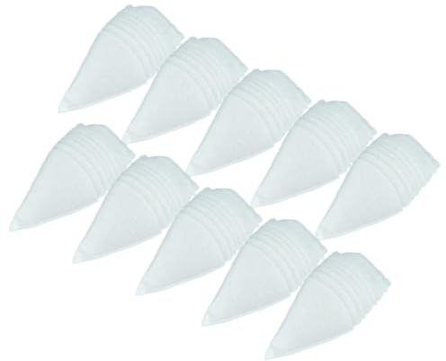 vhbw 100x Kegelfilter für Lüftungsanlage z.B. kompatibel mit Zehnder | Abluftfilter G4, DN 100 Weiß