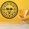 QIANGTOU Azteken Gott Wandaufkleber Vinyl Aufkleber Native Sun Große Wandtattoo Wandkunst Dekor Wohnzimmer Schlafzimmer Dekorative Wand 42x42cm