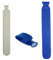 Geschenkestadl XL Wärmflasche 2 Liter Schlauch Extra Lang Bezug 72cm (Blau)