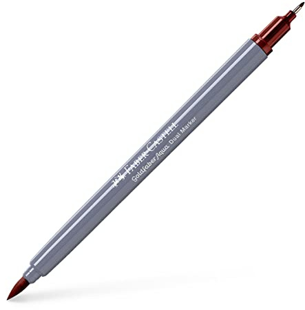 Faber-Castell Creative Studio Goldfaber Aqua Dual Marker, venezianisches Rot, Einzelmarker, für Kunst, Handwerk, Zeichnen, Skizzieren, Zuhause, Schule, Universität, Ausmalen