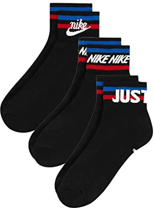 Nike DX5080-010 Everyday Essential Socks Unisex Adult BLACK/WHITE/GAME ROYAL/UNIVERSITY RED Tamaño XL