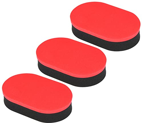 PATIKIL Table Tennis Rubber Cleaner, 4 Pack Ping Pong Cleaning Sponge Paddle Cleaner Racket Care Soft, Red Black