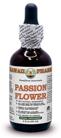 Hawaii Pharm Europe Passion Flower (Passiflora Incarnata) Dried Herb Alcohol-Free Liquid Extract Glycerite 60 ml