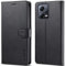 WAURZ Hülle für Xiaomi Redmi Note 12 Pro 5G / Xiaomi Poco X5 Pro 5G Handyhülle Schutzhülle Hülle Leder Klappbar Flip Case mit Kartenfach Magnet Ständer Handytasche Hüllen Klapphülle Cover,Schwarz