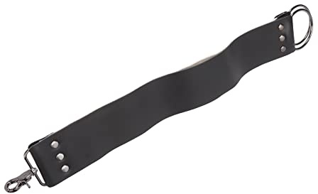 Leather Strop, Straight Strop Double Layer Leather Strop for Knife Sharpening Barber Blade Sharper Straps Black White