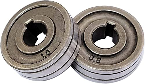 2X Wire Feed Drive Rollers Roll Wheels 30 * 10 * 10mm Fit for SSJ-29A SSJ29 Wire Feeder MIG MAG Welders Guide Equipment (0.8/1.0mm)