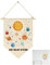 INFUNLY Sonnensystem-Leinwanddekoration Leinwand-Wimpelflagge Banner Wandschild Dekoration Weltraum Planeten Poster Astronomische Bildung Wandkunst Dekoration Wandbehang Dekoration