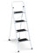 IDMarket - Escabeau marchepied pliable 4 marches antidérapantes avec garde corps