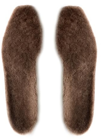 VITAFORM Lammfellsohlen Herren - Warme Einlegesohlen Herren Winter - Ergonomische Schuheinlagen Winter - Mit wärmendem Lammfell aus Australien 46