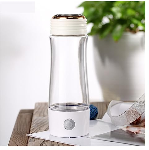 sistema de filtro de agua, SPE+PEM Máquina portátil for hacer vasos de agua rica en hidrógeno - Botella de vidrio 400ml H2 Matraz Lonizador de agua + de kit de inhalación para producir agua limpia y d