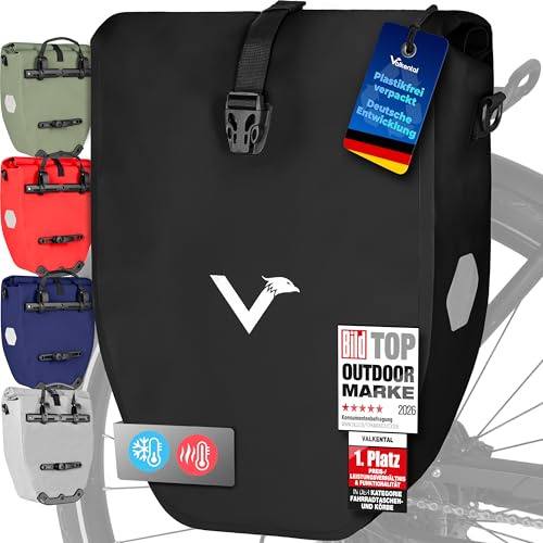 Valkental Gepäckträgertasche, Wasserdicht & Abschließbar