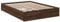 vidaXL Bettgestell, Bett mit Schubladen für Schlafzimmer, Bettrahmen mit Lattenrost, Schlafzimmerbett Doppelbett, Braun Eichen-Optik 140x200cm Holzwerkstoff