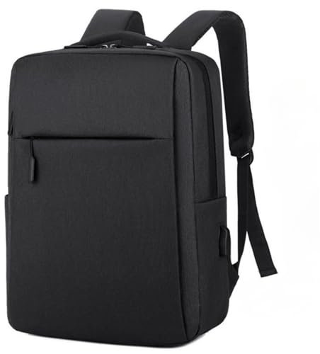flintronic Portatil Mochila Hombre, 17L Impermeable Mochila Ordenador con Bloqueo de Puerto de Carga USB, para Portátil de 15,6 Pulgadas, para Trabajo Diario, Escuela, Viaje (Negro)