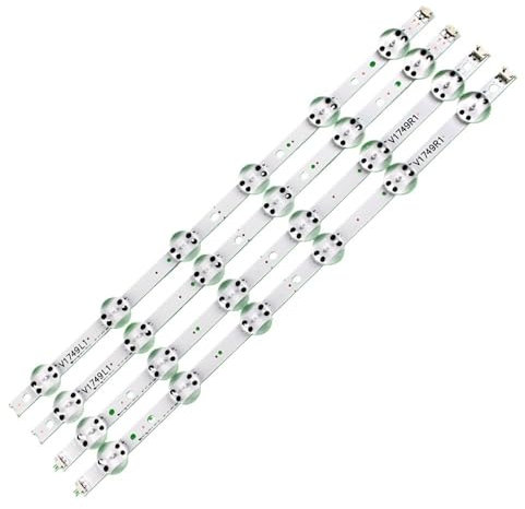 FGRNIod Ersatzteil for LED-TV-Beleuchtung, kompatibel for LG 49UJ6510-SA 49UJ6517-ZA 49UJ6519-ZA, Hintergrundbeleuchtungsleiste, Lineal V1749L