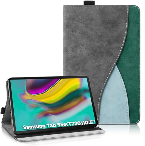 AsWant Custodia per Samsung Galaxy Tab S5e 10.5 Pollici 2019 SM-T720/T725 - Pelle Ultra Sottile PU Case con Funzione Stand Tablet Protettiva Cover Galaxy Tab S5e (Blu)