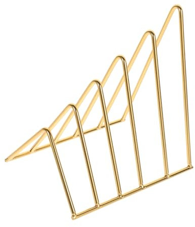 LALADEFIEE Multifunktionales Bücherregal Goldfarben Desktop Organizer Leichtes Aufsteller Regal Für Büro Wohnzimmer Magazinablage Und Dokumentenhalter