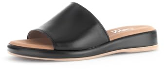 Gabor Damen Pantoletten, Frauen Slipper,Leichte Mehrweite (G),Mules,Gartenschuhe,Sommerschuhe,sommerclogs,Sandalen,schwarz,40.5 EU / 7 UK