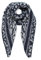 ADEL Dreieckstuch Trendiger & Hochwertiger Leopard Muster Schal, Wärmer Winterzubehör, Stilvoller Winterkomfort aus Italien (Navyblau)