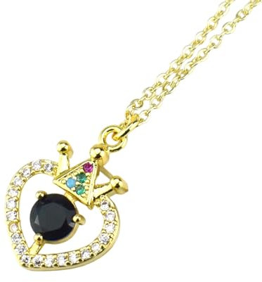 Fanlageter Halskette Ketten Schmuck Herren Frauen Anhänger Necklace Halskette Für Damen Schwarz