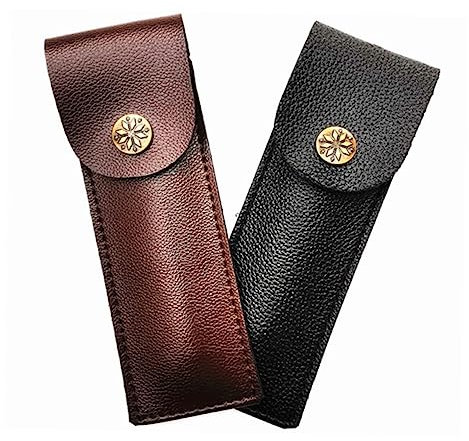 Ciieeo Funda De Cuchillo 2 Cubiertas De Cuero Evitar Cortes Accesorios De Cocina