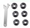 Dzxin Angle Grinder Attachments,Grinder Flange Angle Wrench Metal Lock Nut Fit for DW Milwaukee Makita 193465-4 Compatible with Bosch Black & Decker Ryobi 4.5 5 5/8-11