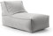 mokebo® Outdoor Sitzsack für Kinder & Erwachsene 'Der Sundowner', Bean Bag mit Füllung oder Bodenkissen für Indoor & Outdoor, auch als Liegekissen, Relaxliege oder Liege in Lichtgrau