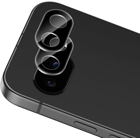 Xunzii 2 Stück Kameraschutz für Google Pixel 9A für Panzerglas - [Schwarz], 9H Härte Anti- Kratzer Kamera Schutzfolie, Ultra-Klar Linse Glas Folie, Anti-Staub HD Hinten Kamera Schutz