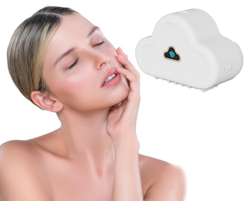 Elitzia ETQH77 Mini diffuseur d'huiles essentielles, humidificateurs à ultrasons silencieux et parfum floral de 50 ml, 3 modes, blanc mignon en forme de nuage pour maison, bureau, spa, hôtel