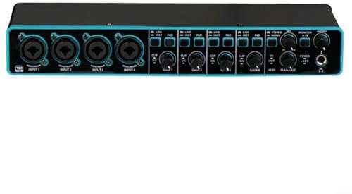 Springwillfly Interface audio USB de qualité studio avec préampli micro pour musiciens, enregistrement à domicile, production de musique numérique