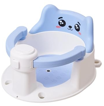 Badewannensitze für Baby-Badewannensitz zum Sit-Up-Baden, bietet Rückenlehne, Baby-Badewannensitz mit Saugnäpfen an der Unterseite, rutschfester Badewannensessel