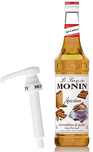 Monin Coffee Syrup in Speculoos 70cl Glass Bottle & 70cl Monin Pump Set