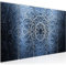 Runa Art Wandbild XXL Mandala Wohnzimmer Schlafzimmer 200 x 80 cm Blau Grau 5 Teilig - Made in Germany - 101255b