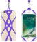 Remeel Phone Lanyard Strap with Universal Silicone Case Holder for iPhone Samsung NOKIA Motorola HUAWEI and Even Smartphone (Purple)