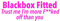 Blackbox Fitted Sticker Funny Car Young driver (300mm, pink)
