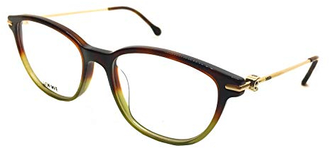 Loewe Unisex-Erwachsene VLW951M510GEN Brillengestelle, Grün (Shiny Grad.Havana Green), 55