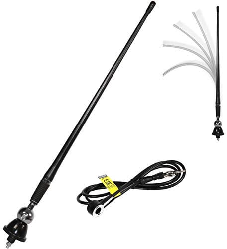 Alca Germany Universal 12V Car Radio Aerial Rubber Antenna Flexible Roof Mast 533000