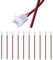 JAUHOFOGEI LED Strip Verbinder Adapter 2 polig mit Kabel 20AWG 15cm für 10mm Breit SMD 2835 3528 3030 Einfarbige LED Streifen Stripes Band 12V 24V, Max Ampere 5A, 10 Stück