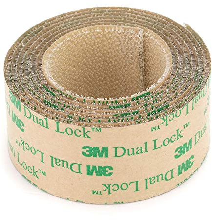 Klettband Klettpads selbstklebend 3M Dual Lock SJ4570 mit dünner Verschlussdicke 1 Meter x 25,4mm
