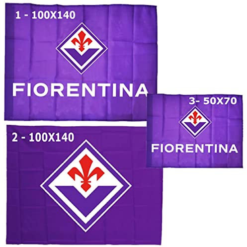 Bandiera Ufficiale Fiorentina Piccola 50x70 Grande 140x100 cm Bandiere Tifosi Viola PS 14468