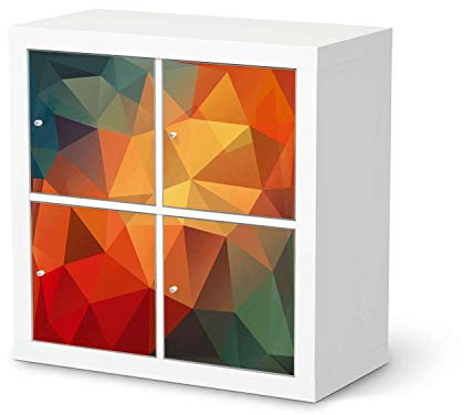 creatisto Möbeltattoo für IKEA Kallax Regal 4 Türen I Möbeldekoration - Möbel-Aufkleber Folie I Deko DIY für Schlafzimmer, Wohnzimmer