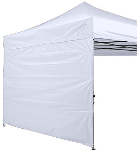 ABCCANOPY Panneau latéral pour tonnelle à Pieds Droits de 2,5 x 2,5 m, 1 paroi latérale Uniquement (Blanc)