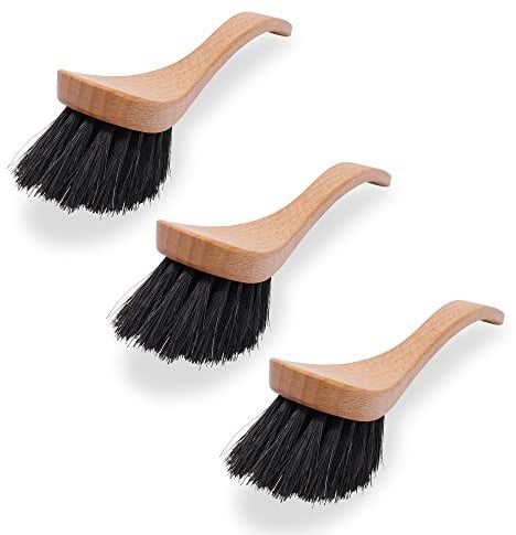 WALDKRAFT Spülbürste Swan Natur | Universelle Abwaschbürste für die Küche | versch. Ausführungen | Made in Germany (Buche - Rosshaar, 3)