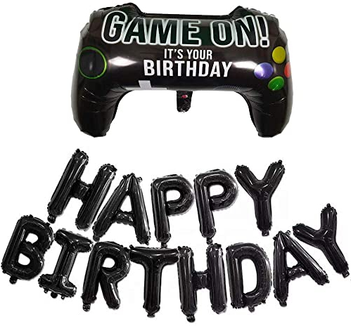 DIWULI Gamepad Luftballon Set - Gaming Deko Geburtstag