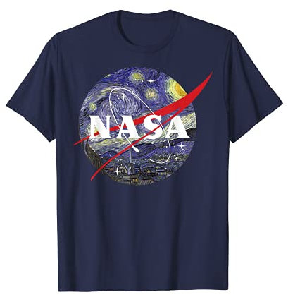 NASA Van Gogh Starry Night Style Logo T-Shirt