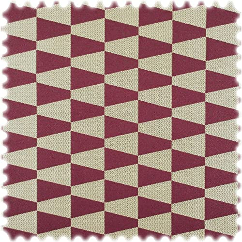 Aktion Trevira CS Möbelstoff Pinto Bordeaux/Beige
