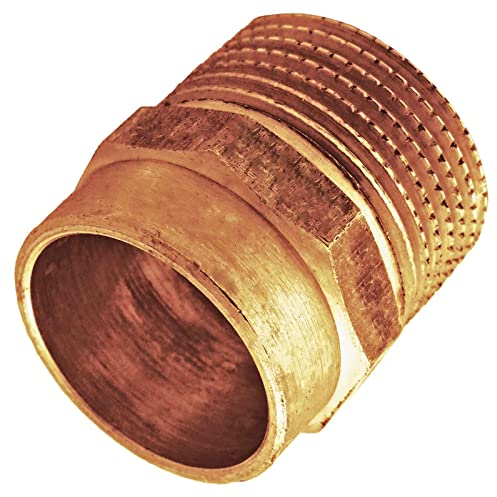 Lötfitting Rotguss | Übergangsnippel (i) 12-35 mm auf Außengewinde 1/2 bis 1 1/4 Zoll >>> 22mm x 1 Zoll