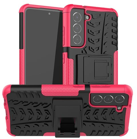 betterfon Oudoor Hülle Kompatibel mit Samsung Galaxy S21 FE | Case Panzer Hülle Cover Schutzhülle Etui Bumper | Pink